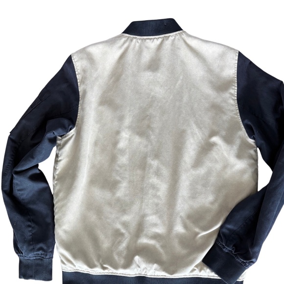 Civil Sektor Black & Beige Two-Tone Bomber Jacket Men’s M (Women’s L - Picture 7 of 9